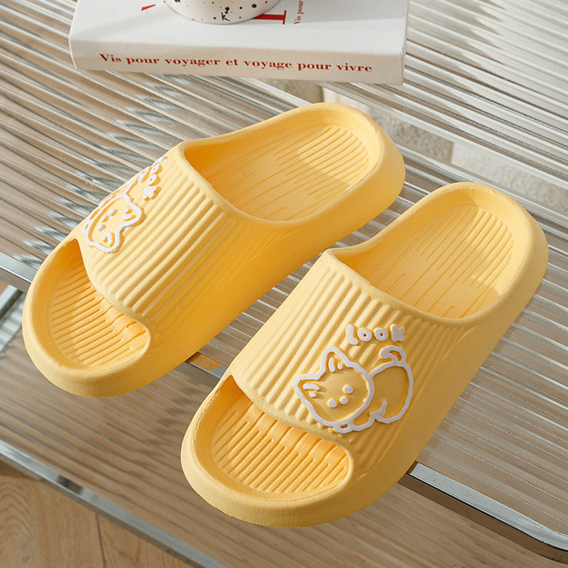 Cute Cat Platform Slippers for Women