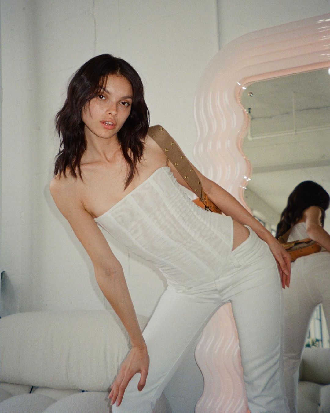 Mesh Sleeveless Crop Top