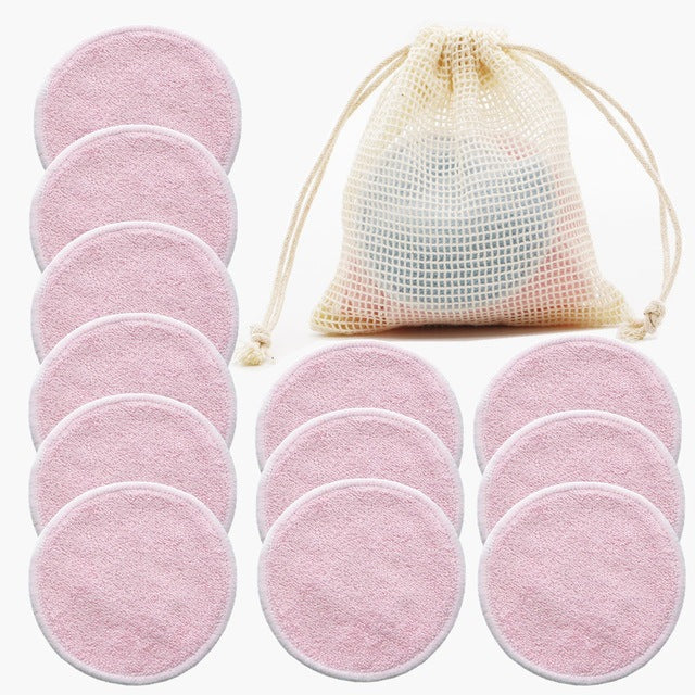 12PC Reusable Cotton Makeup Pads
