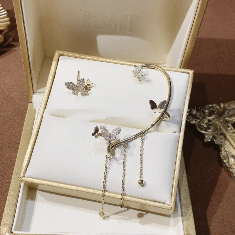 Asymmetric Butterfly Ear Cuff