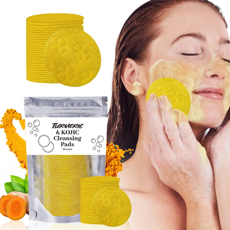Turmeric Exfoliating Facial Cleansing Pads for Pores & Oil Control