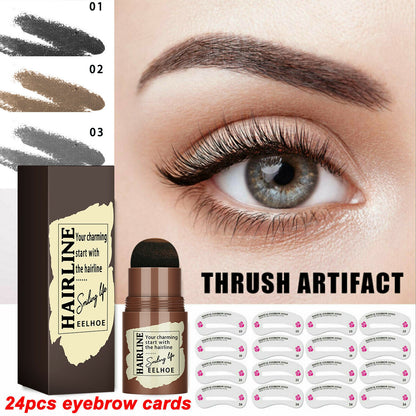 24-Piece Eyebrow Stamp & Shaping Stencil Kit
