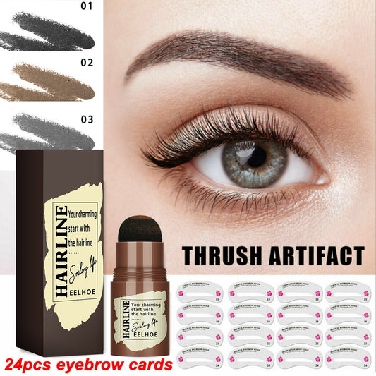 24-Piece Eyebrow Stamp & Shaping Stencil Kit