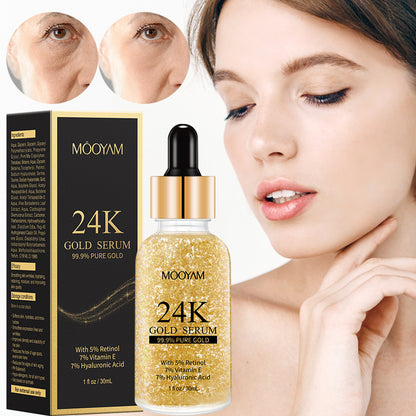 24K Gold Foil Vitamin E & Retinol Face Serum