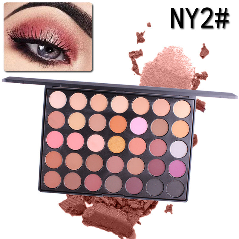 35-Color Shimmer & Matte Eyeshadow Palette
