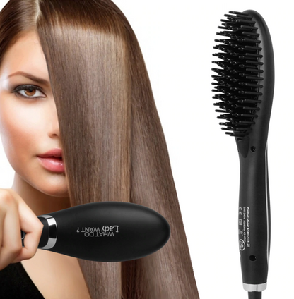 Ceramic Hair Straightening Brush for Women
