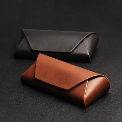 Handmade Japanese Crazy Horse Leather Sunglasses Case