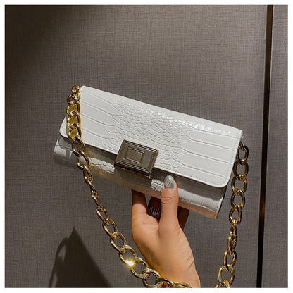 One Shoulder Baguette Chain Bag