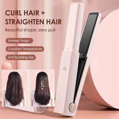 Cordless USB Mini Hair Straightener
