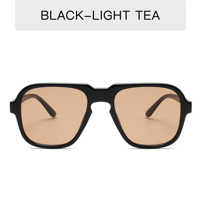 Unisex Vintage Large Rim Driving Sunglasses