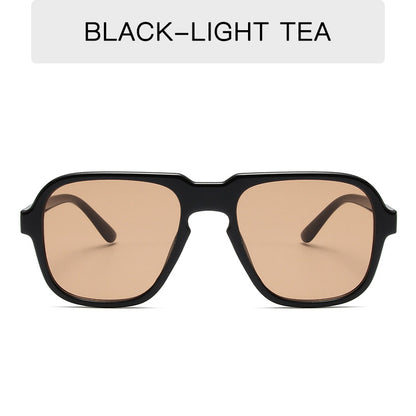 Unisex Vintage Large Rim Driving Sunglasses
