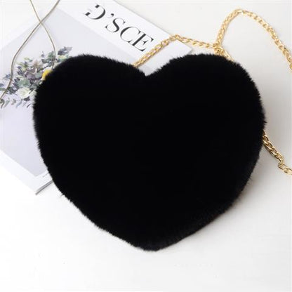 Love Plush Chain Shoulder Bag for Women