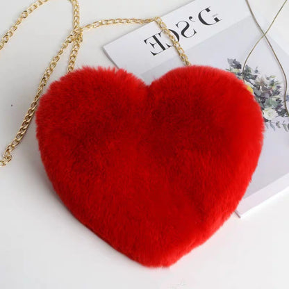 Love Plush Chain Shoulder Bag for Women
