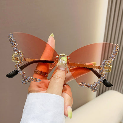 Luxury Diamond Butterfly Sunglasses