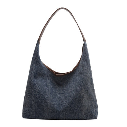 Denim Canvas Bucket Bag