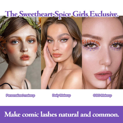 5 Pairs Anime Manga False Lashes