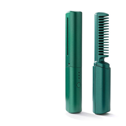 Professional Wireless Hair Straightener & Curler Comb