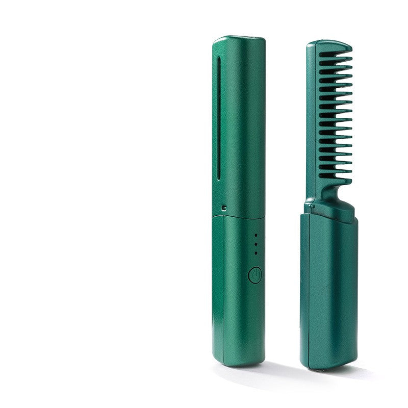 Professional Wireless Hair Straightener & Curler Comb