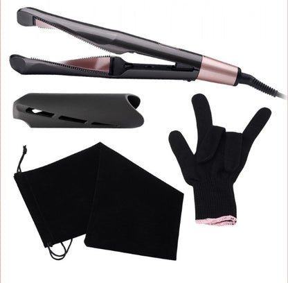 2-in-1 Hair Straightener and Crimper Comb