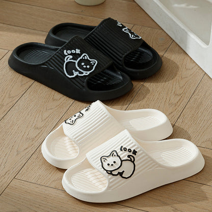 Cute Cat Platform Slippers for Women
