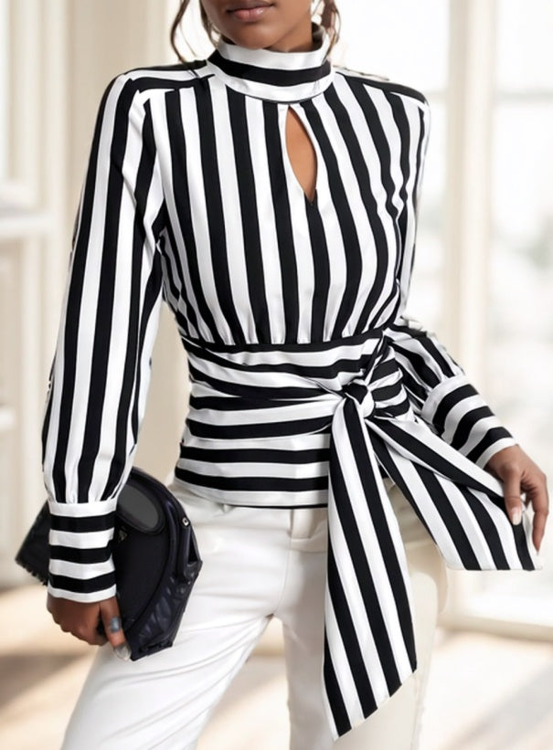 Striped Long Sleeve Top
