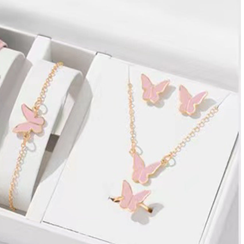5-Piece Butterfly Jewelry Set for Women