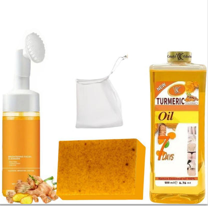Turmeric Exfoliating Facial Cleansing Pads for Pores & Oil Control