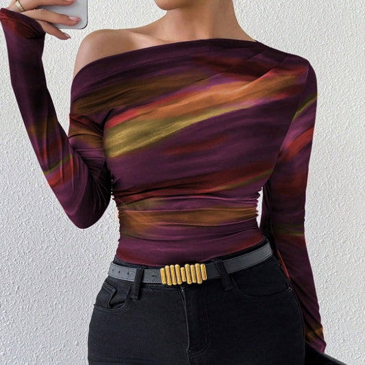 Graphic Print Long Sleeve Tee