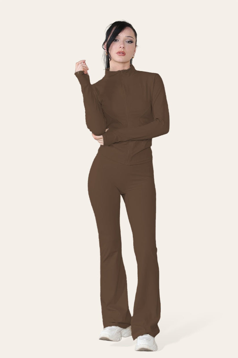 Women Fitted Zip Up Yoga Jacket