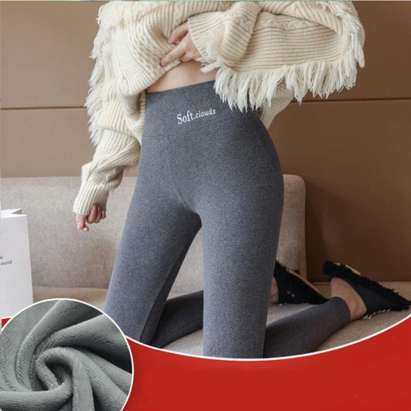 Women High Waist Plus Velvet Slimming Leggings