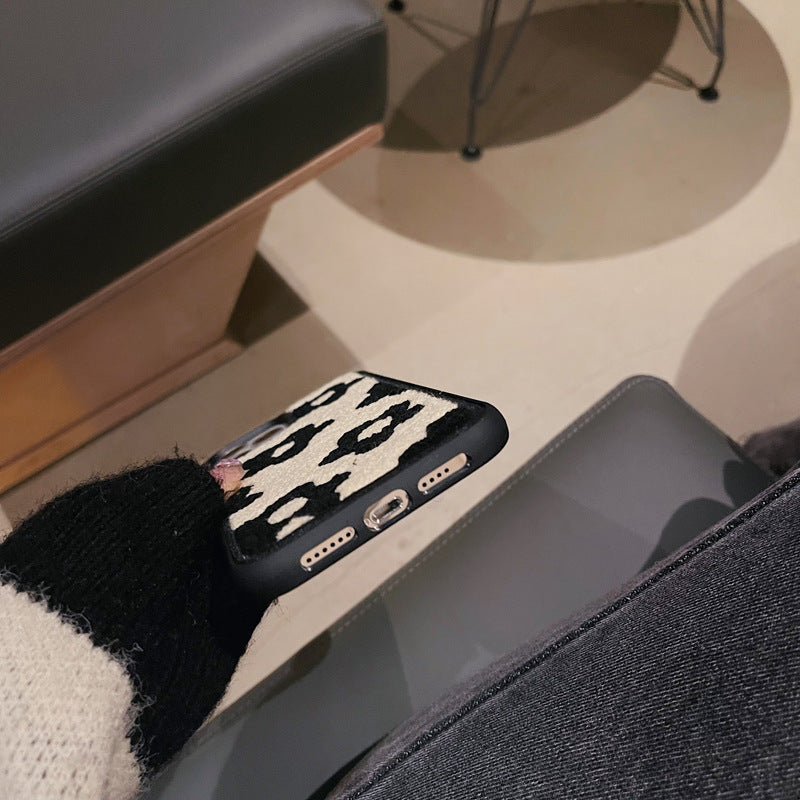 Plush Flower Phone Case for Autumn & Winter