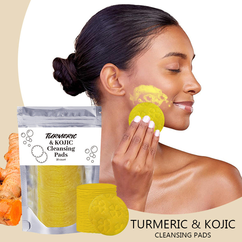 Turmeric Exfoliating Facial Cleansing Pads for Pores & Oil Control