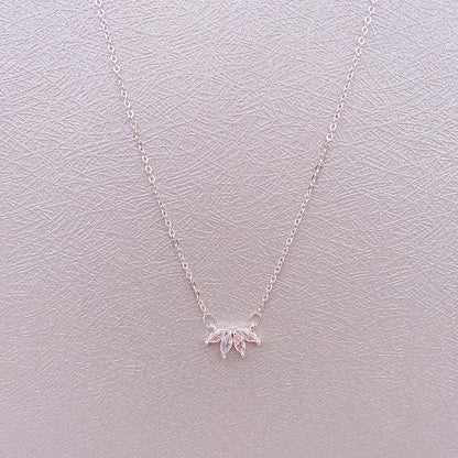 Lotus Flower Pendant Necklace