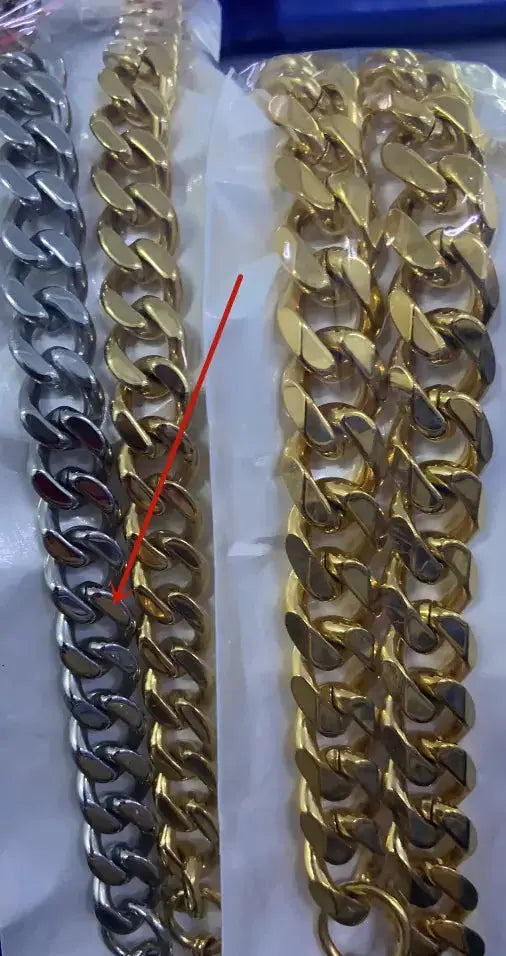 Cuban Link Twin Gold Necklace for Women