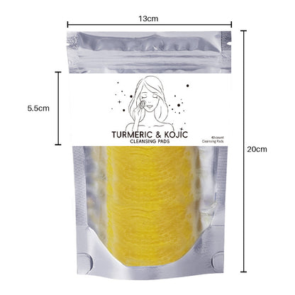 Turmeric Exfoliating Facial Cleansing Pads for Pores & Oil Control