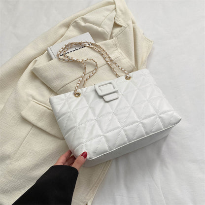 Chanel-Style Rhombus Chain Shoulder Bag