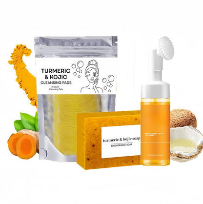 Turmeric Exfoliating Facial Cleansing Pads for Pores & Oil Control