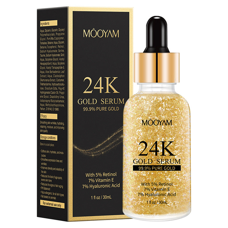 24K Gold Foil Vitamin E & Retinol Face Serum