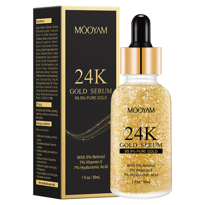 24K Gold Foil Vitamin E & Retinol Face Serum