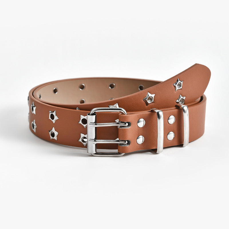 Women’s Fashion Double-Row Star Belt