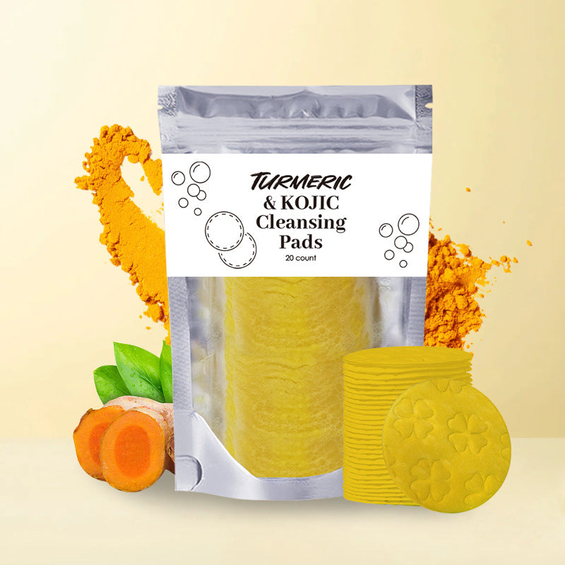 Turmeric Exfoliating Facial Cleansing Pads for Pores & Oil Control