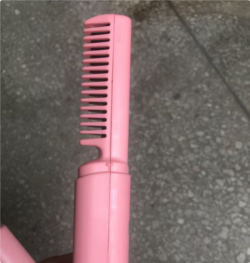 Professional Wireless Hair Straightener & Curler Comb