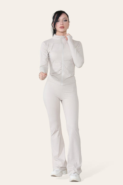 Women Fitted Zip Up Yoga Jacket