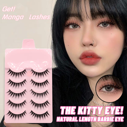 5 Pairs Anime Manga False Lashes