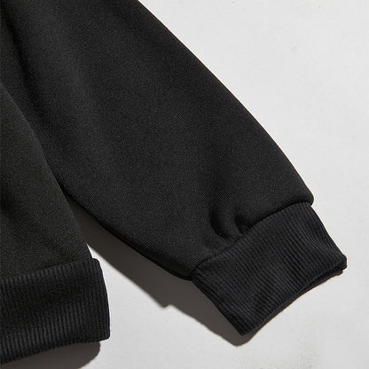 Loose Sport Hoodie Printed Sweatshirt