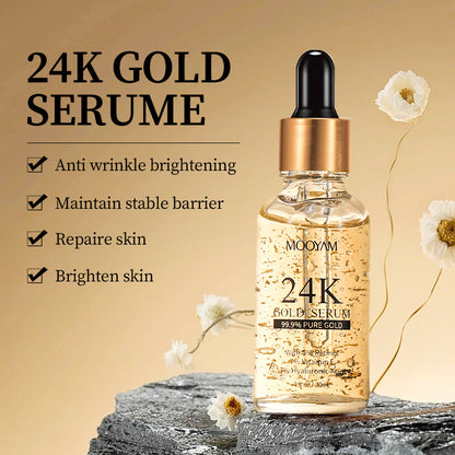 24K Gold Foil Vitamin E & Retinol Face Serum