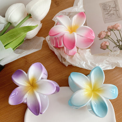 Plumeria Flower Hair Clips