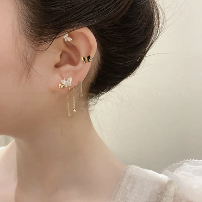 Asymmetric Butterfly Ear Cuff