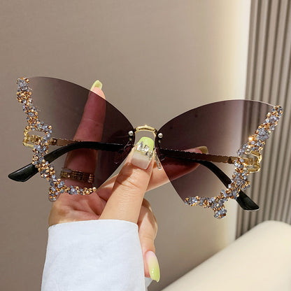 Luxury Diamond Butterfly Sunglasses