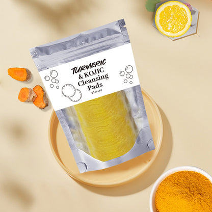 Turmeric Exfoliating Facial Cleansing Pads for Pores & Oil Control